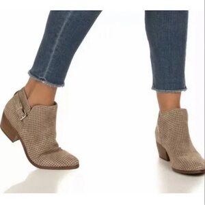 Sam Edelman Paula perforated suede booties